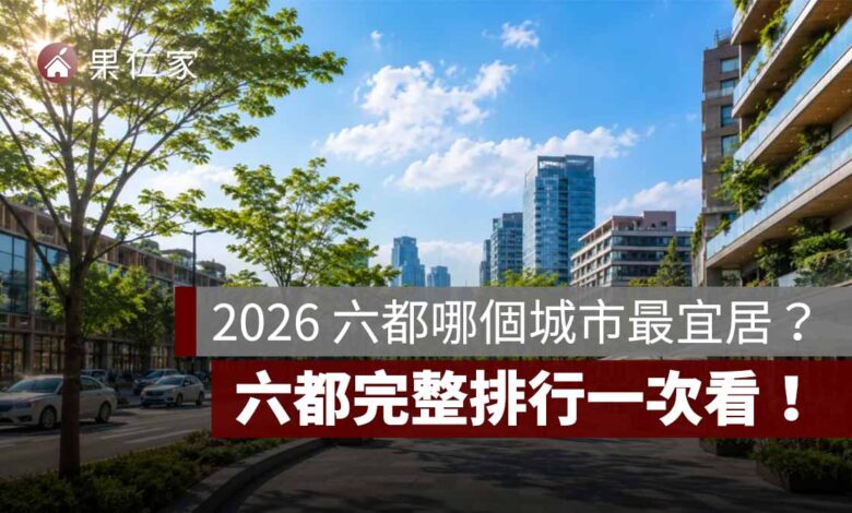 2026 六都宜居城市聲量排名：台中奪冠，台北、新北、桃園、高雄、台南完整排行一次看（圖源：示意圖／Gemini）