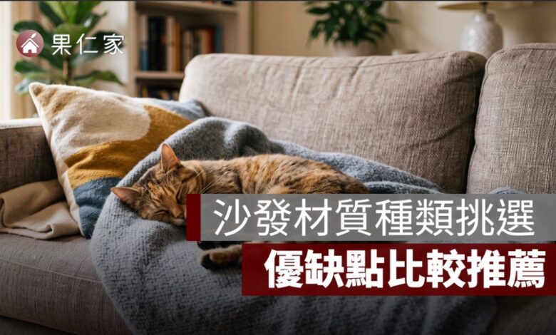 沙發材質種類挑選：貓抓皮、布沙發、皮沙發、貓抓布優缺點