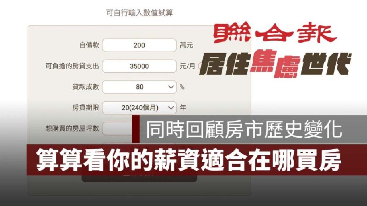 想知道自己的薪水適合在哪買房？居住焦慮時代算給你看，順便回顧房價歷史- 果仁家- 買房賣房/ 居家生活知識家