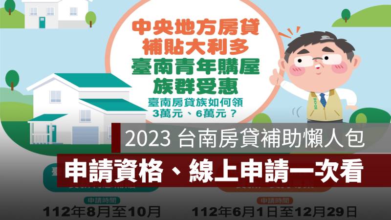 台南房貸補助 2023 線上申請