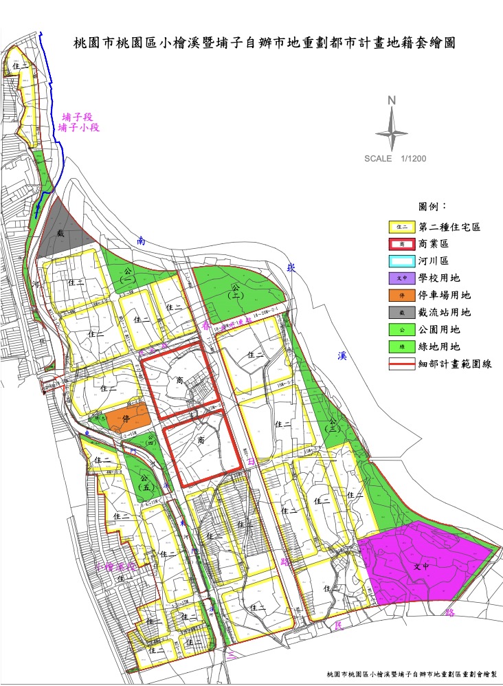 小檜溪重劃區分區地圖