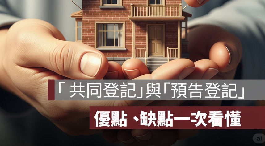 「 共同登記」與「預告登記」的優點、缺點一次看懂