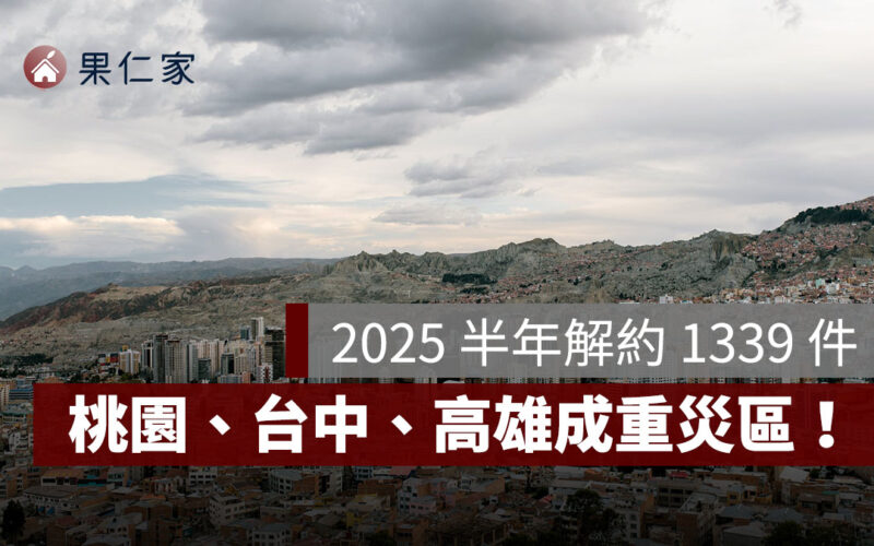 半年解約 1339 件，桃園、台中、高雄成重災區！