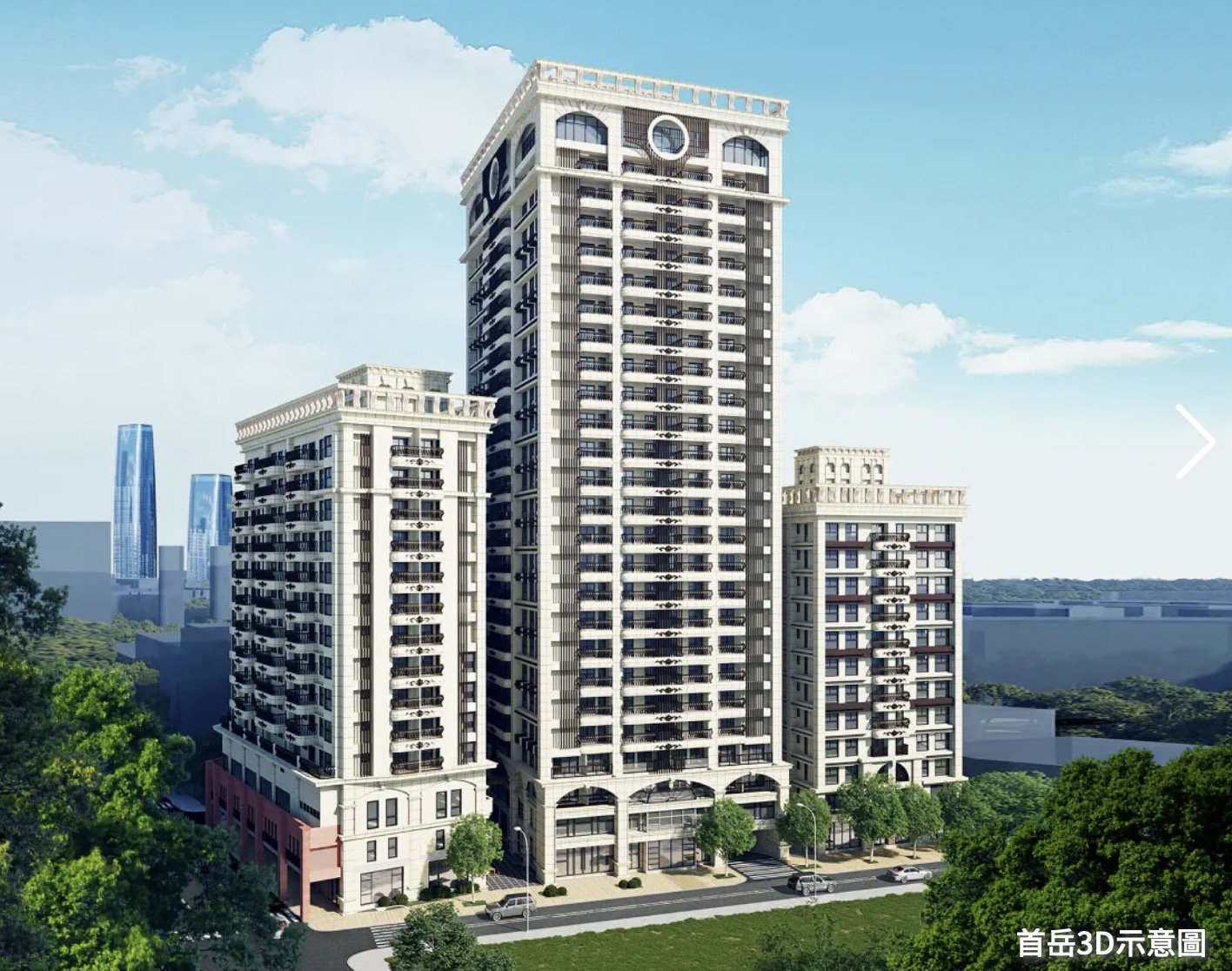 首岳 3D 示意圖。