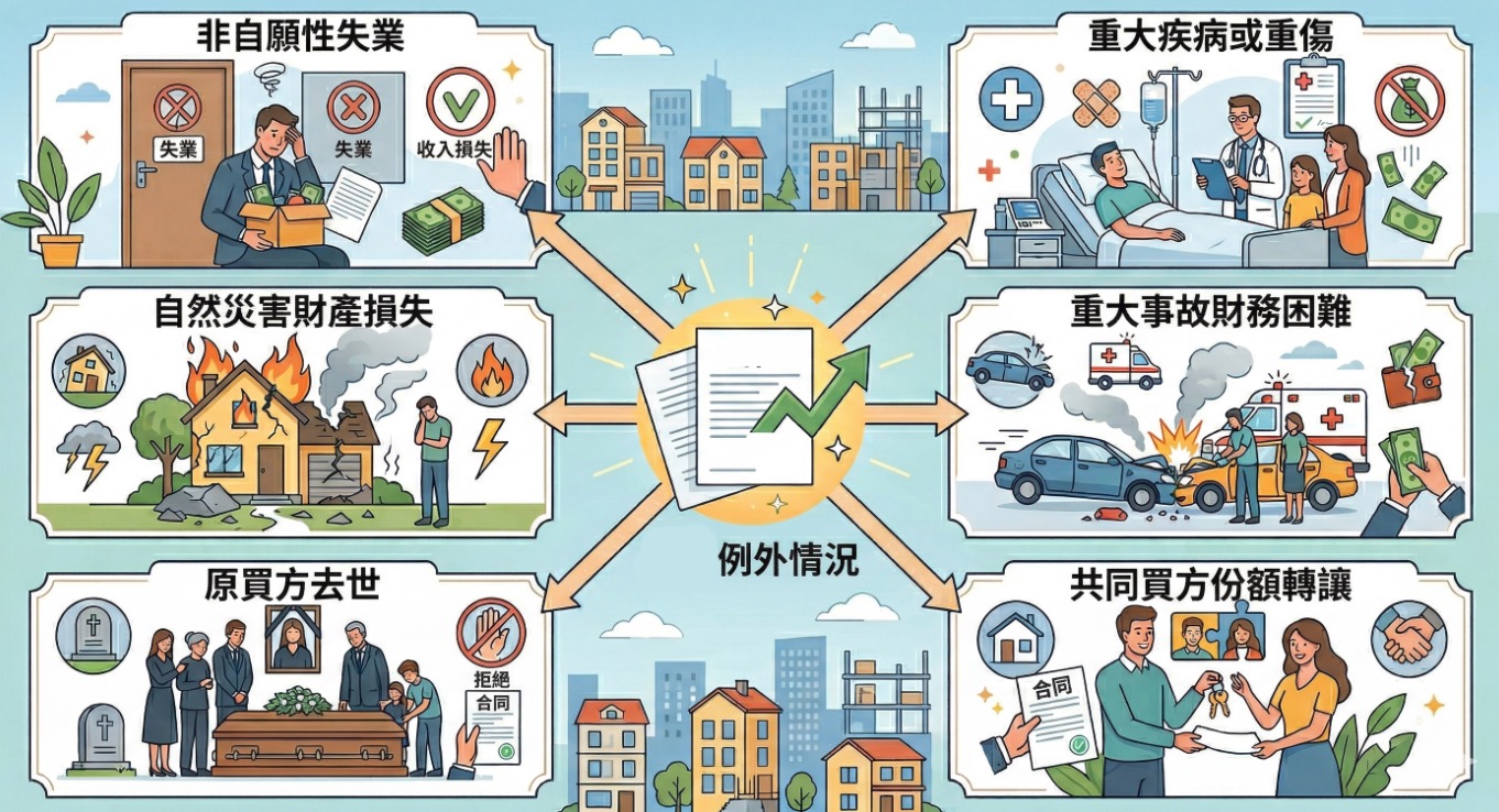 預售屋換約例外條件