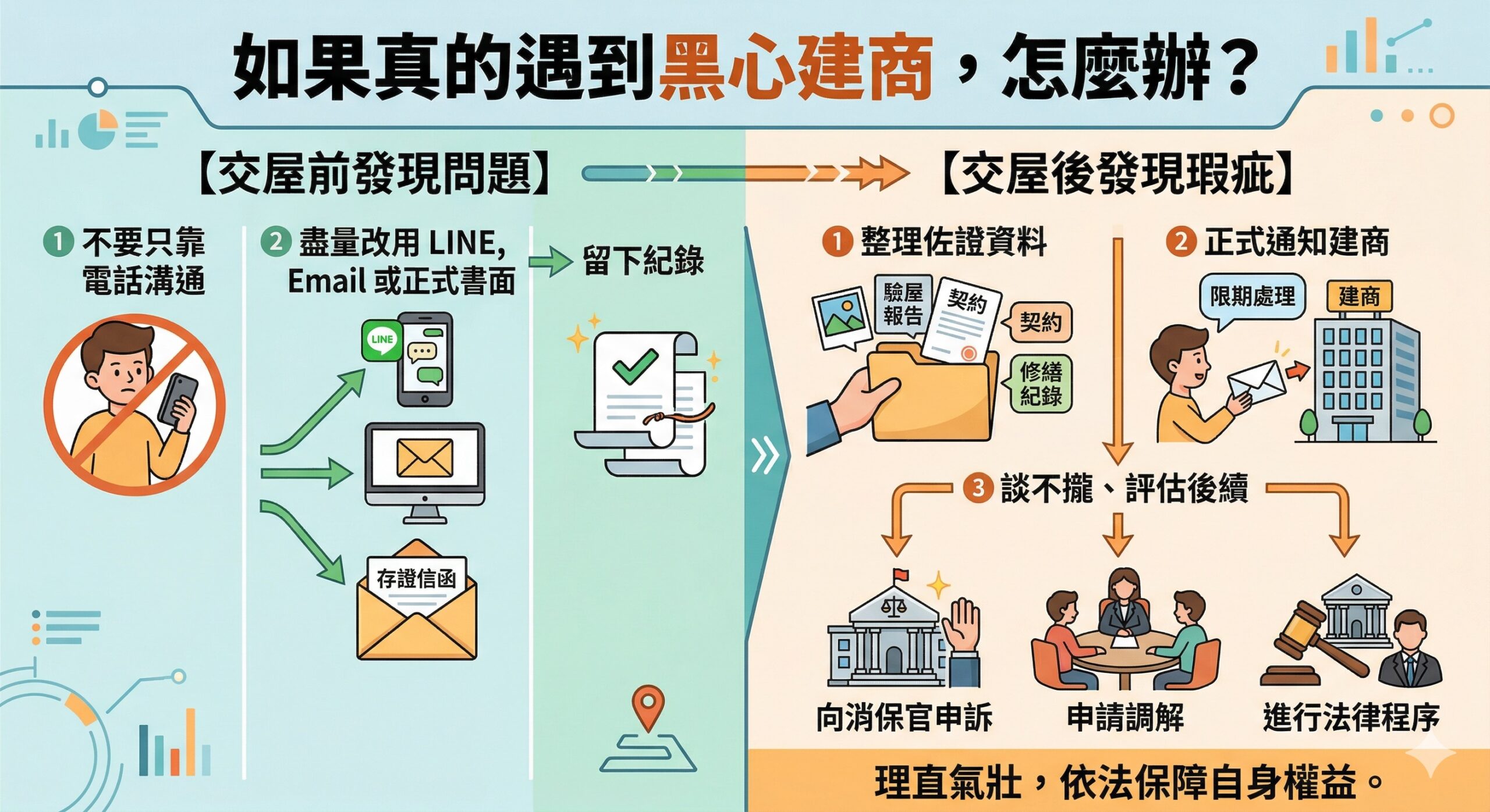 遇到黑心建商五招自保方式