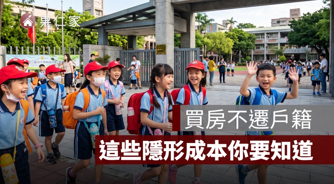 買房不遷戶籍會影響學區、公幼、投票和補助嗎？一次看懂