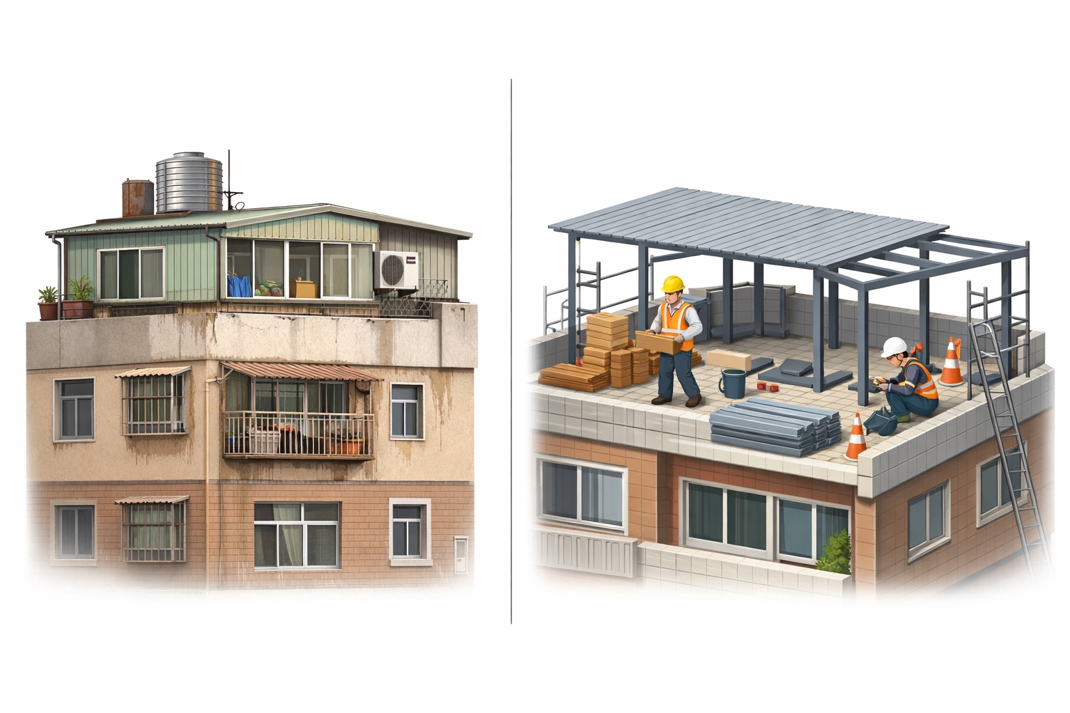 既存違建 vs 新違建