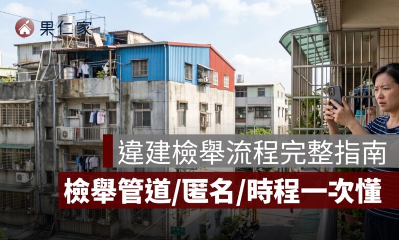 違建檢舉流程完整指南｜檢舉管道、匿名規定與處理時程一次看懂