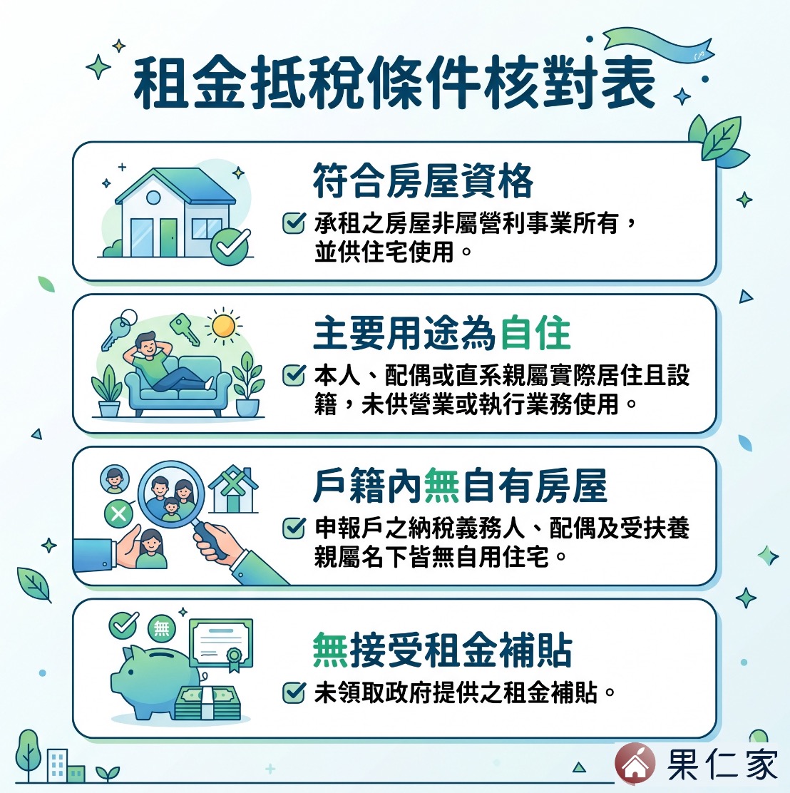 2026 房租抵稅申報條件