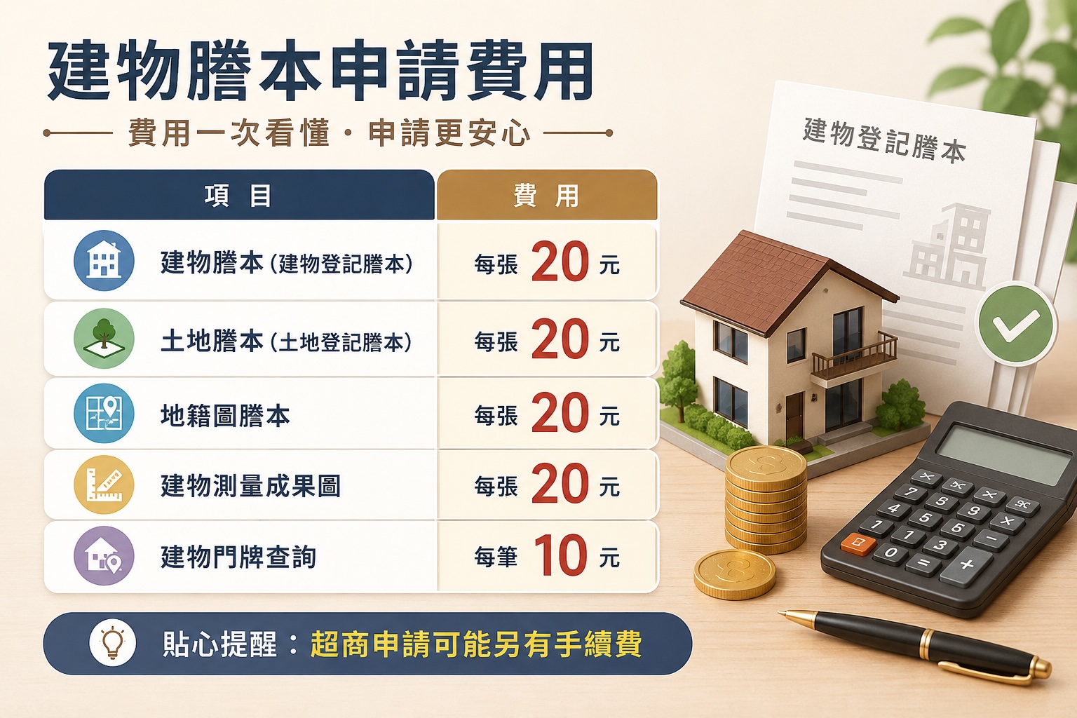 建物謄本申請費用