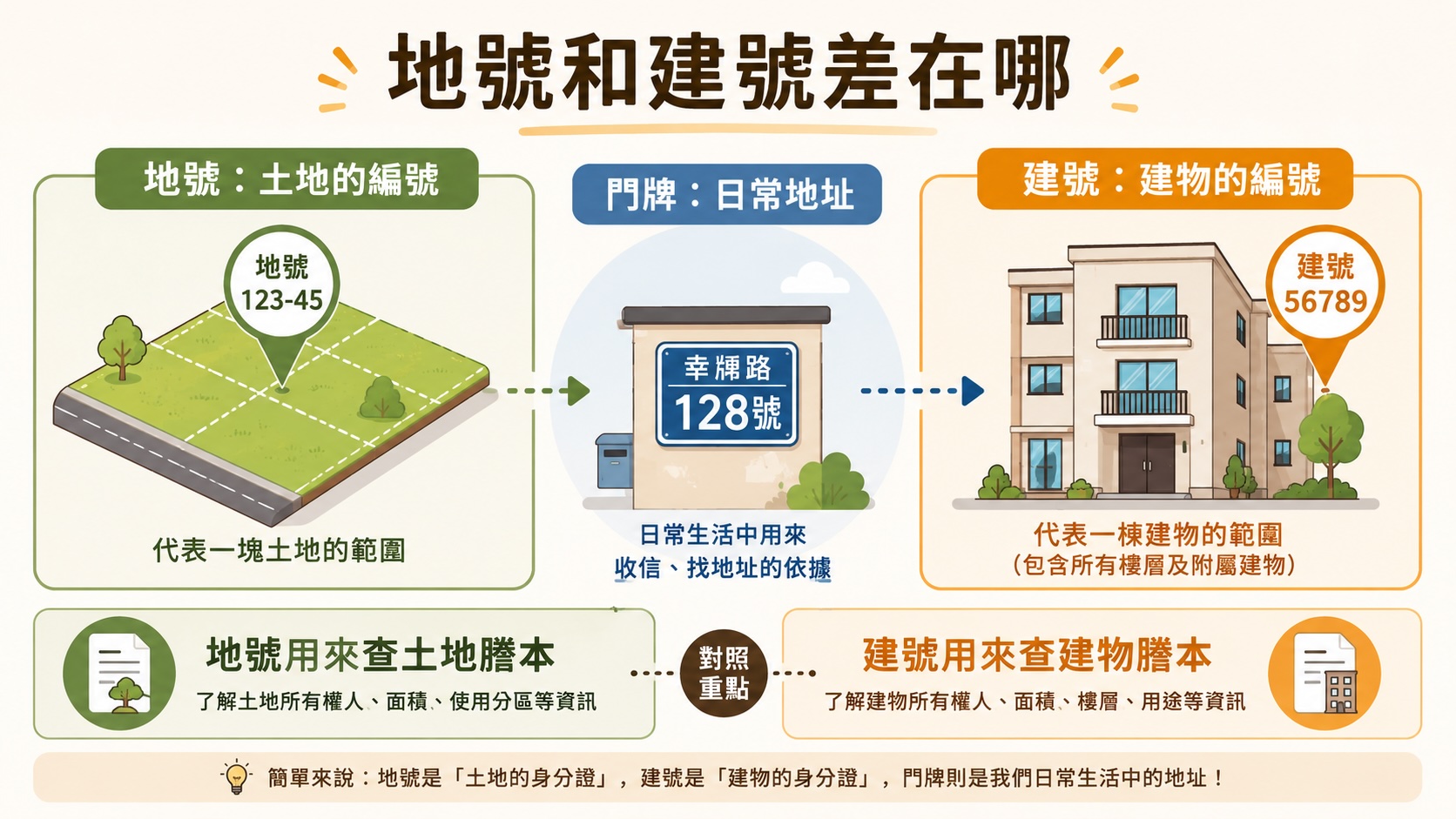 地號和建號差在哪
