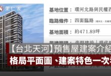 【台北天河】格局、平面圖、建案特色、生活機能分析及 PTT 評價一次看
