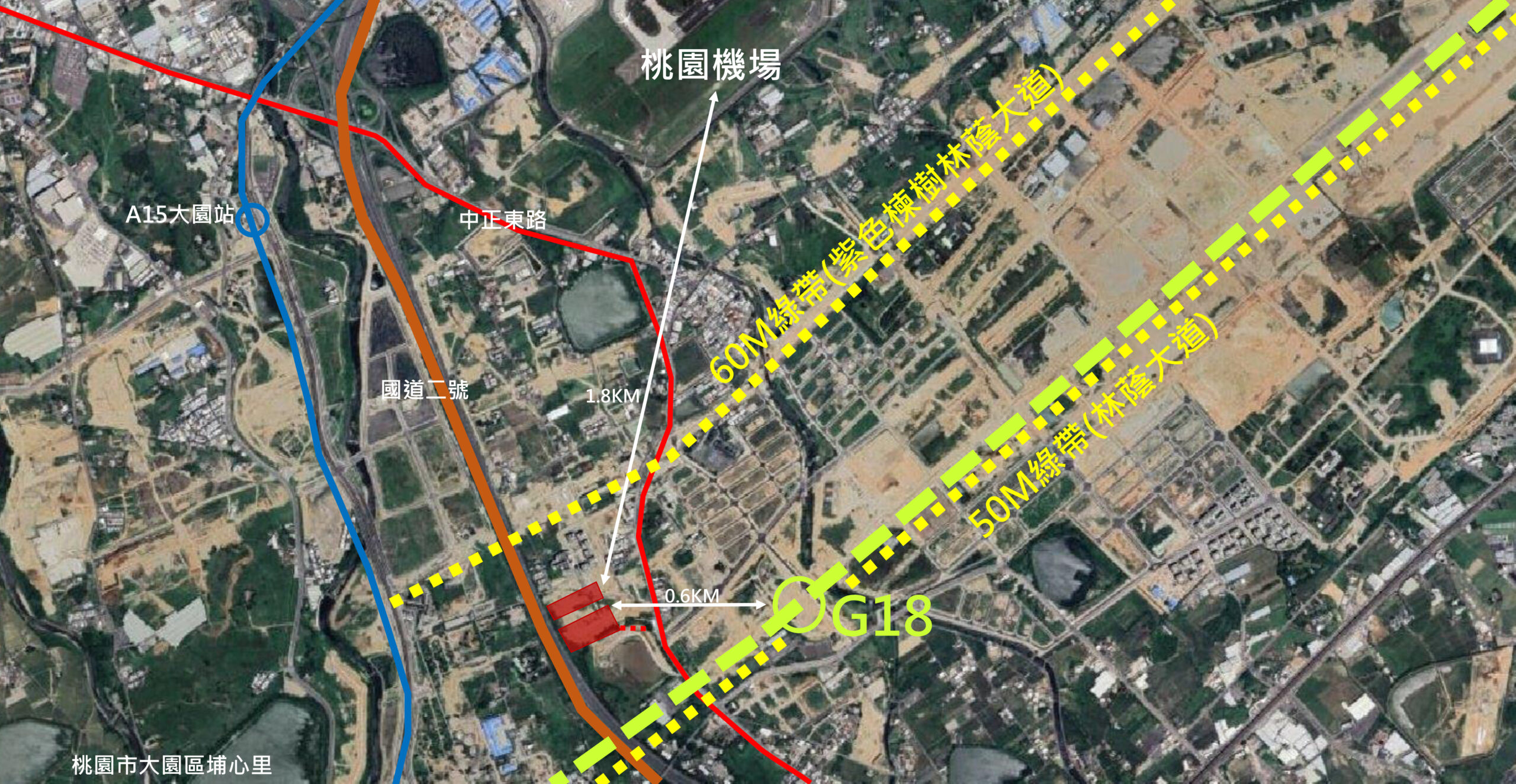 桃園社會住宅－橫埔段模擬圖及基地位置。圖源：桃園住都中心