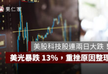 美股大跌｜科技股連兩日大跌！那斯達克兩天跌 3.5%、美光暴跌 13%，AI 股重挫原因整理