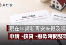 現在申請新青安來得及嗎？7/31 前申請、10/31 前撥款規定一次看