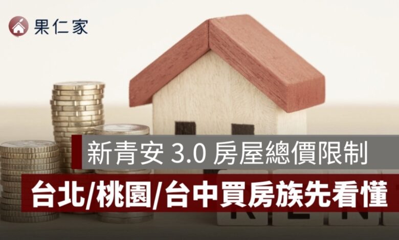 青安 3.0 房屋總價上限怎麼算？台北 3,500 萬、新北新竹 2,500 萬，超過怎麼辦