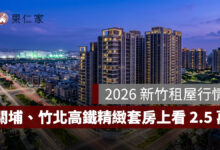新竹租屋行情 2026：關埔、竹北高鐵精緻套房上看 2.5 萬，竹科工程師也喊痛？圖源：樂屋網提供