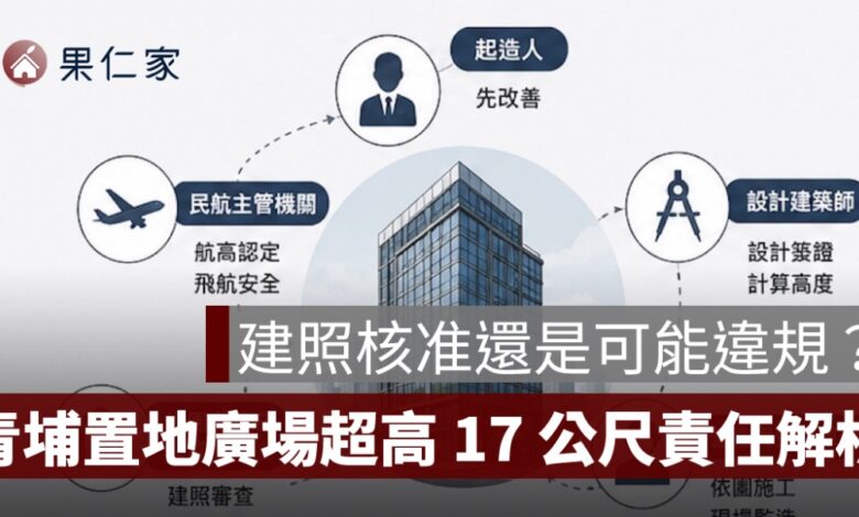 建照核准還是可能違規？青埔置地廣場超高 17 公尺，責任到底算誰的