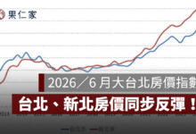 2026／6 月大台北房價指數：雙北房價同步反彈！台北年漲 6.14%、新北轉正 2.37%（圖源：信義房屋）