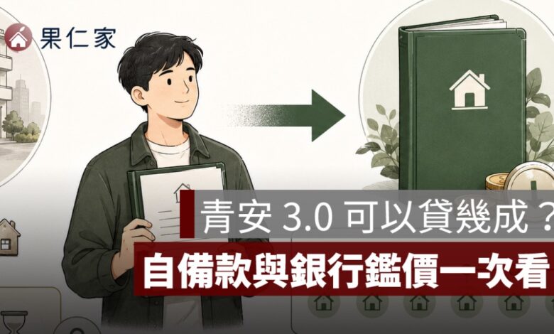 青安 3.0 可以貸幾成？自備款、銀行鑑價與貸款不足試算