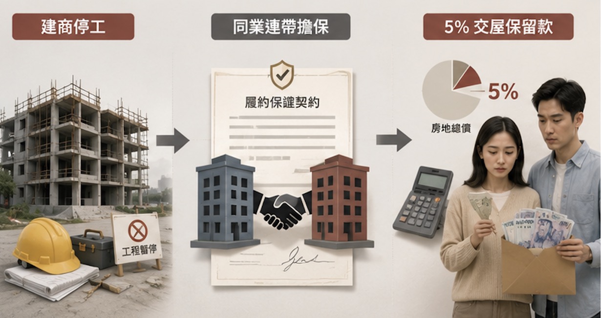 同業連帶擔保與 5% 交屋保留款