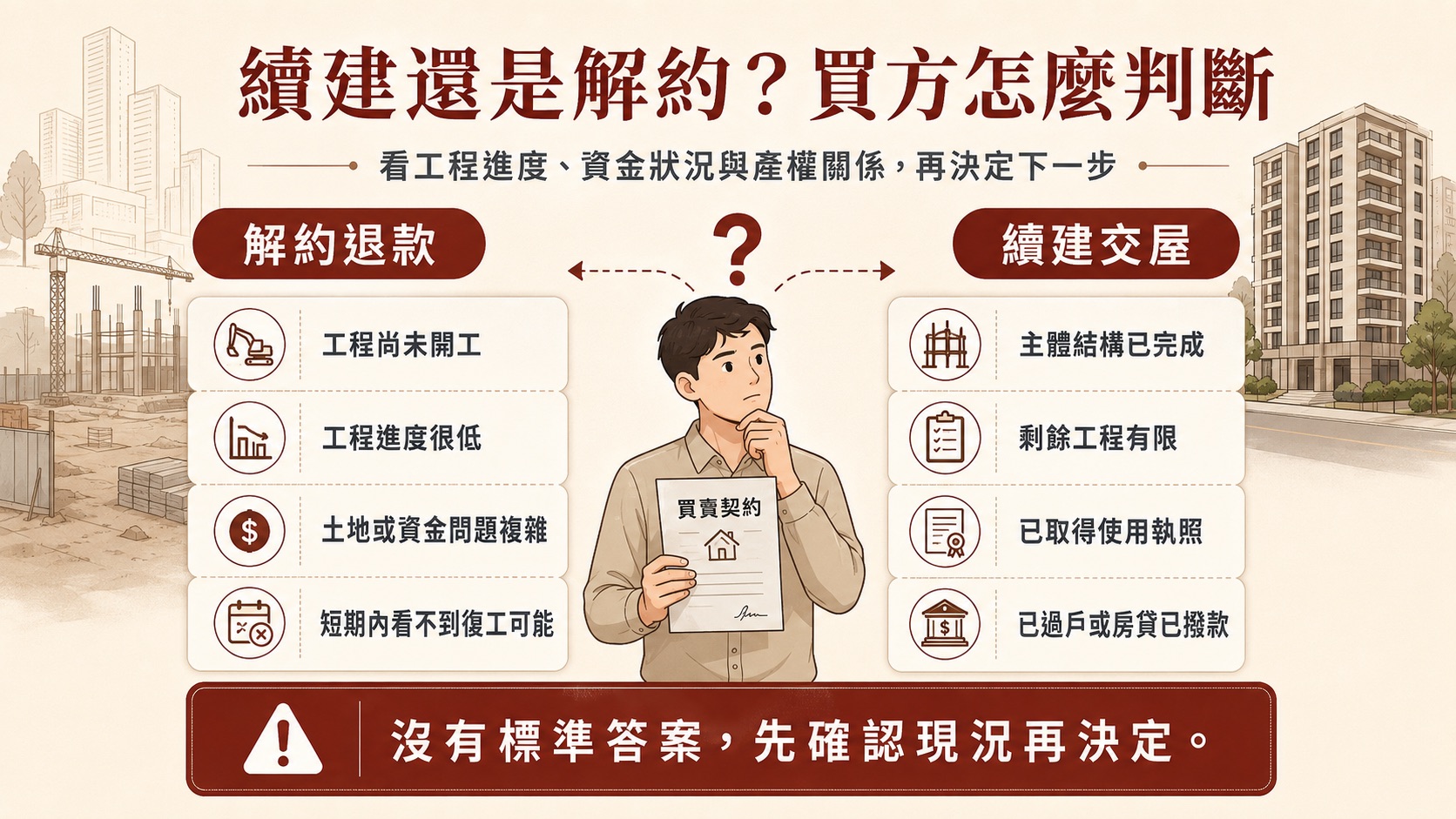 續建或解約判斷圖