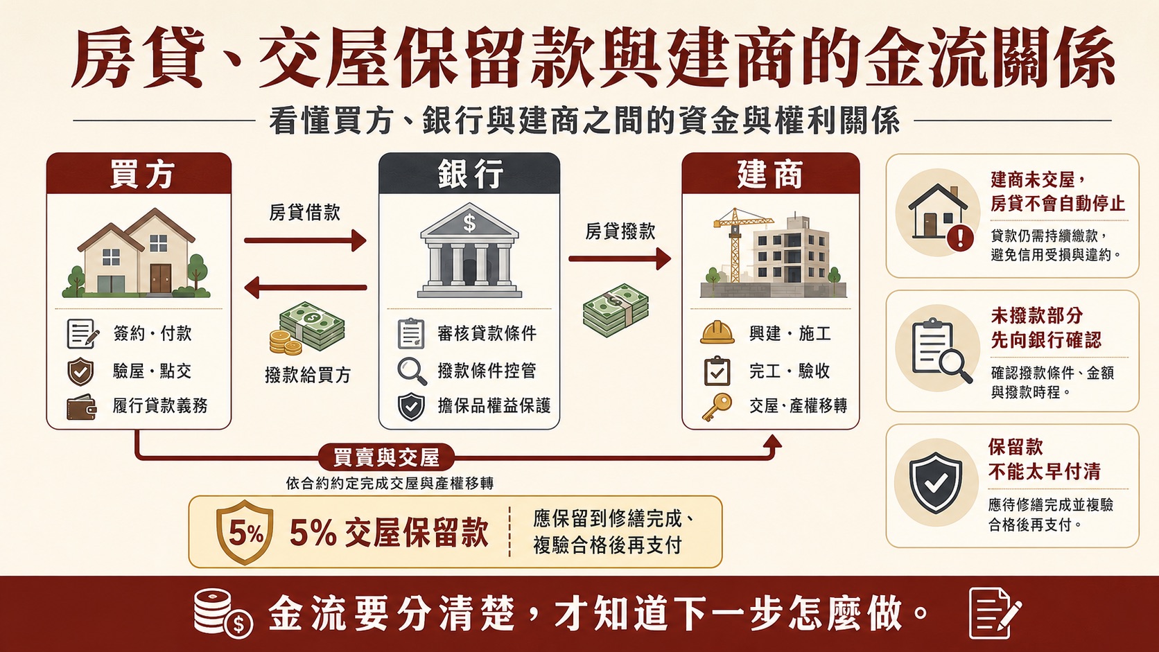 已過戶未交屋房貸與交屋保留款關係