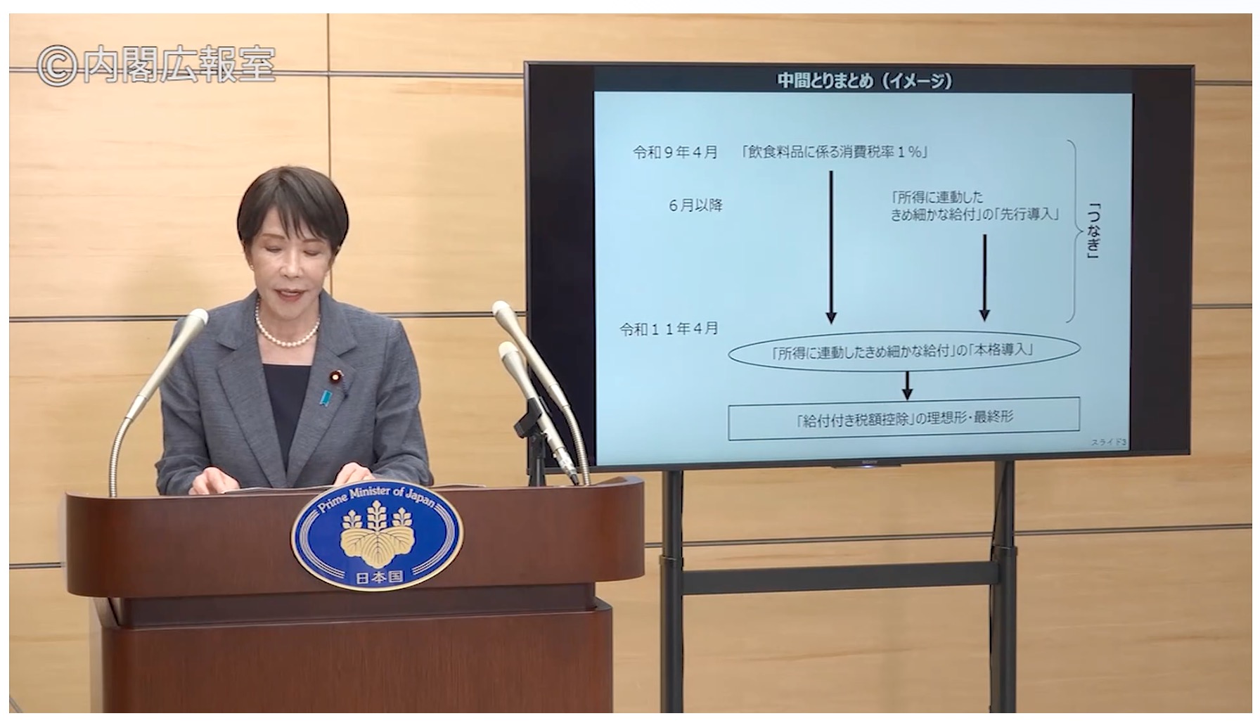 高市早苗推日本食品消費稅降至 1%（圖源：日本首相官邸新聞稿）