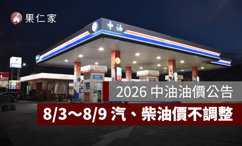 8/3～8/9 中油油價不漲！95 無鉛維持 32 元，8/10、8/13 中油 Pay 暫停使用（圖源：中油官網）