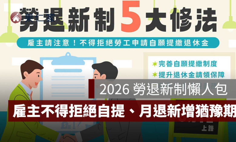 2026 勞退新制 5 大修法一次看！雇主不得拒絕自提、月退新增 30 日猶豫期（圖源：勞動部 FB）
