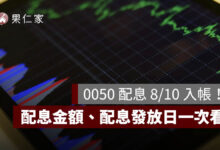 0050 配息 8/10 入帳！一張領 600 元，配息金額、發放日與股息來源一次看