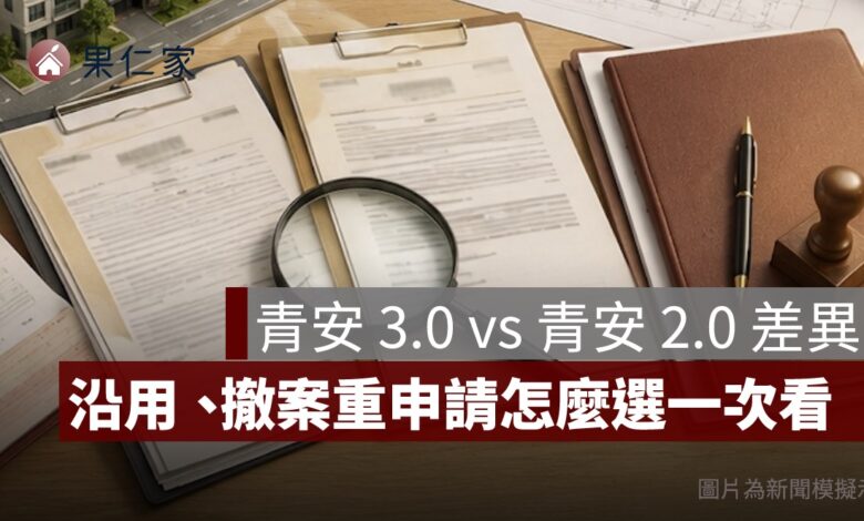 青安 3.0 vs 青安 2.0 差在哪？沿用、撤案重申請一次看