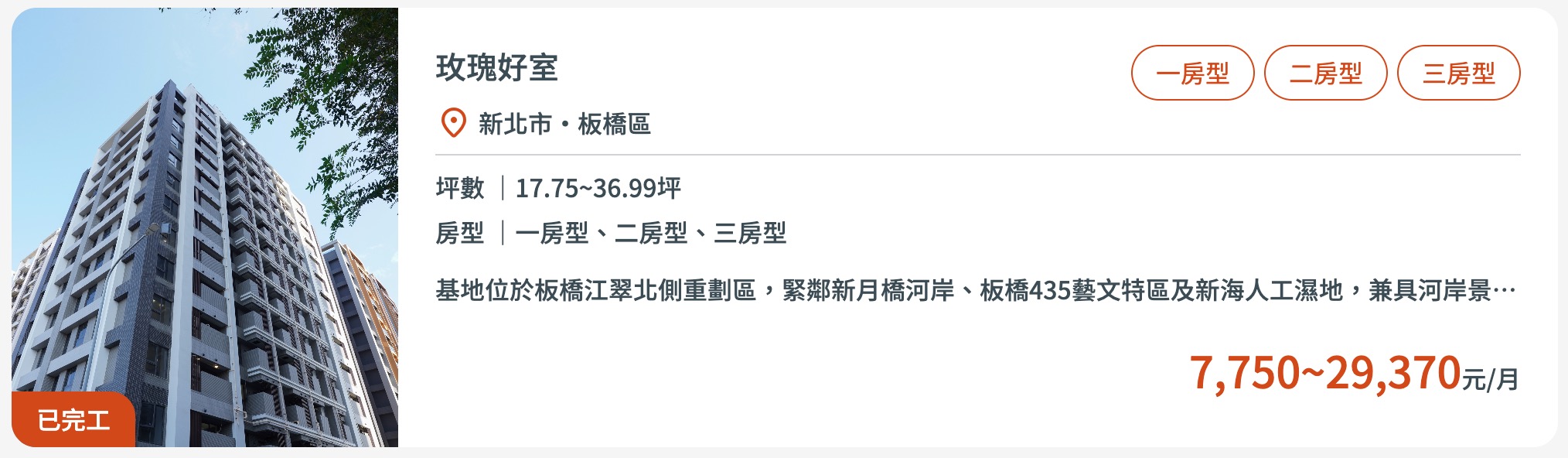 2026 新北社宅招租資訊（圖源：擷取自安居・好室官網）