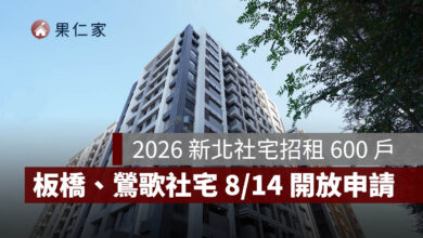 2026 新北社宅招租 600 戶！板橋、鶯歌 8/14 開放申請，最低月租 5,000 元起（圖源：擷取自安居・好室官網）