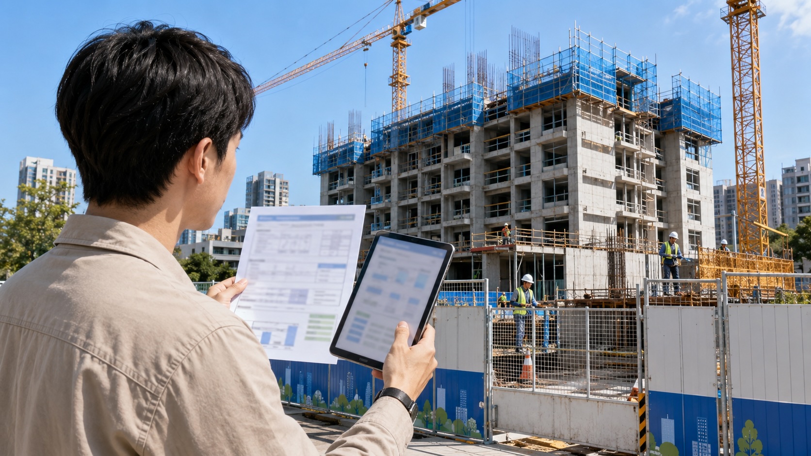 建照、營造廠與實際工地查核圖