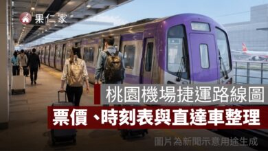 桃園機場捷運路線圖 2026：A1～A22 車站、票價、時刻表與直達車整理