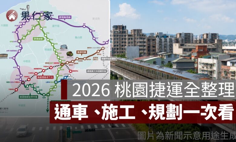 2026 桃園捷運路線圖總整理：機場線、綠線、棕線與未來路網進度