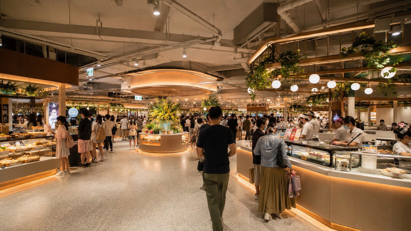 遠東 Garden City B 區莫內花園樓層與商場空間