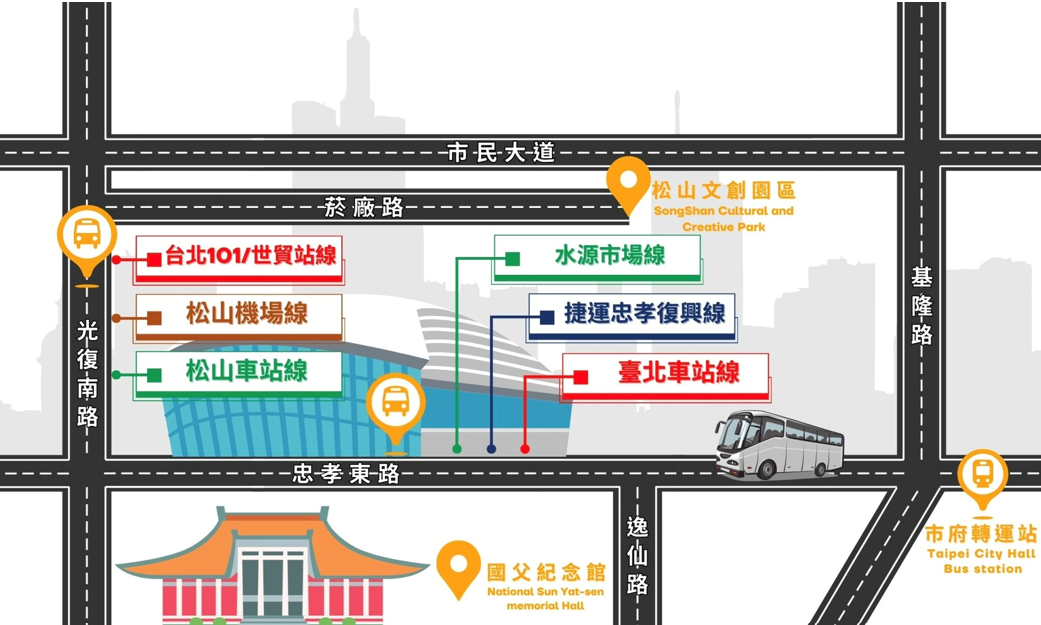 園區接駁車乘車處