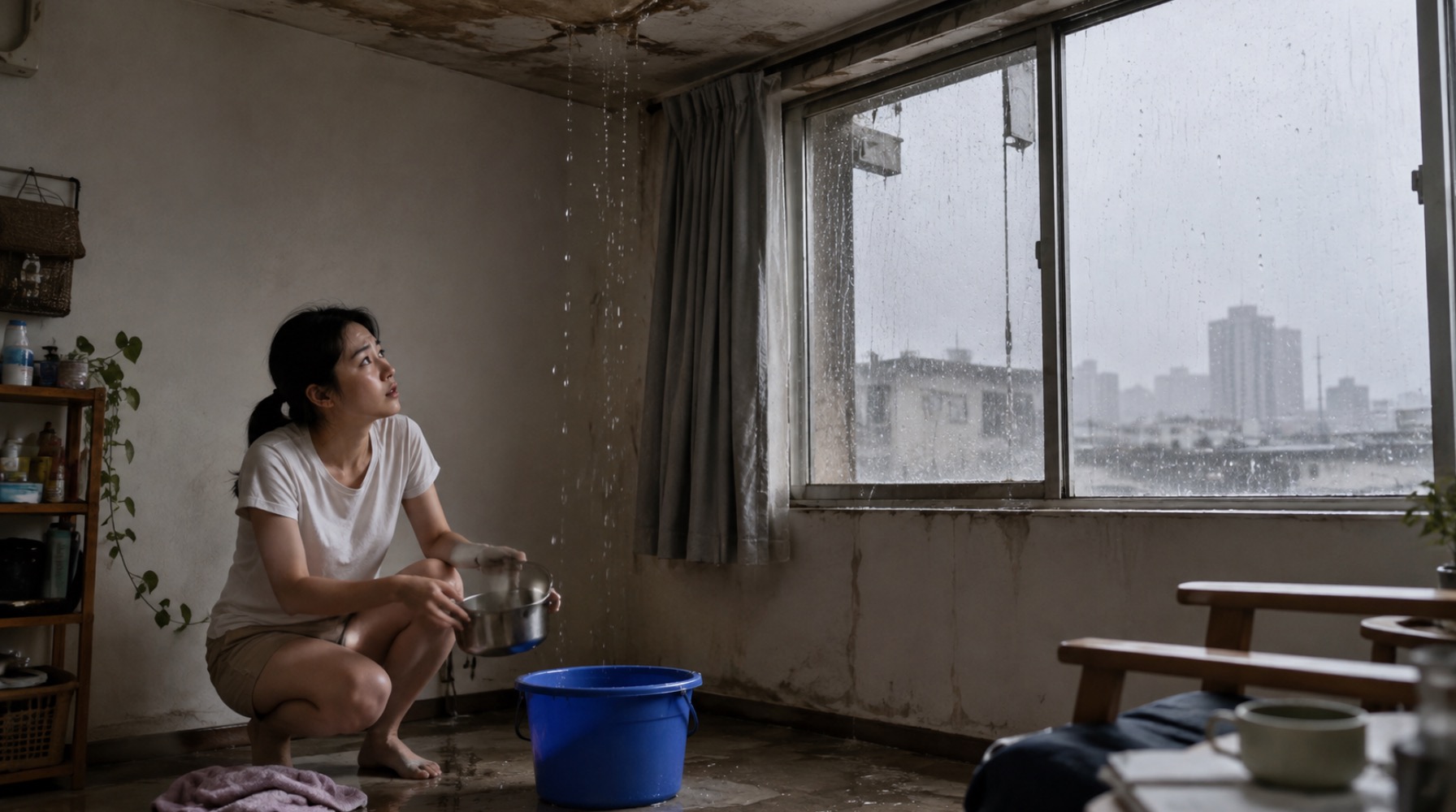 颱風天租屋漏水，通常是房東負責修。