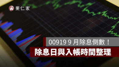 00919 9 月除息倒數！配息金額何時公布？最後買進日、除息日與入帳時間整理
