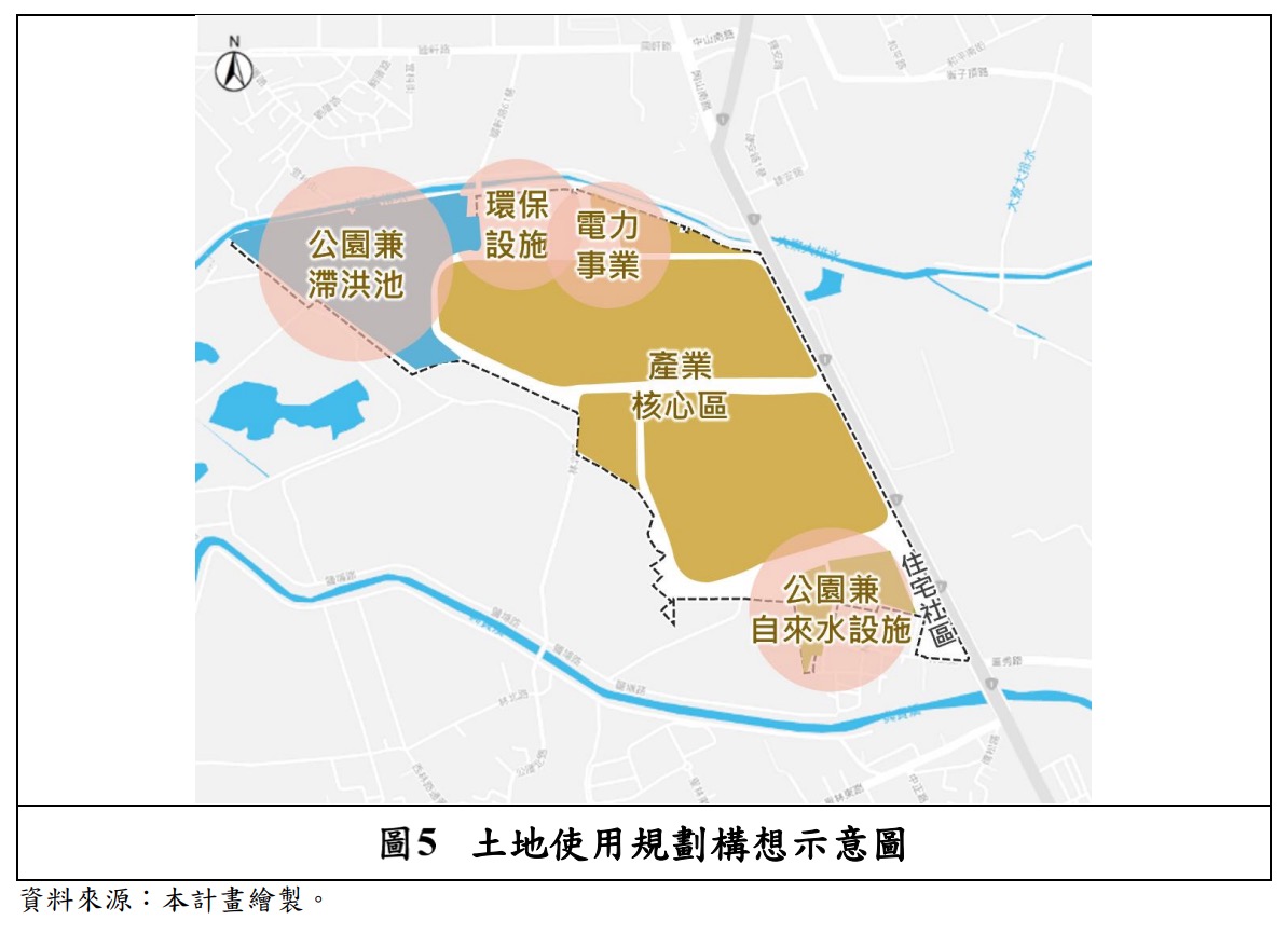 白埔產業園區位置（圖源：高雄都發局計劃書）
