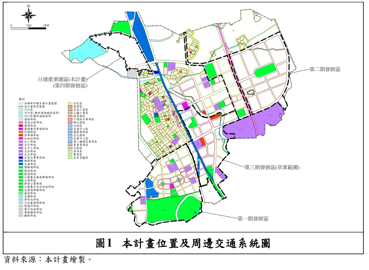 白埔產業園區位置（圖源：高雄都發局計劃書）