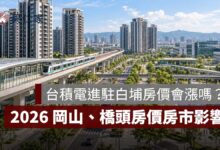 台積電進駐白埔房價會漲嗎？2026 岡山、橋頭最新房價與房市影響一次看