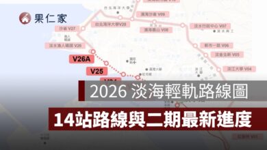 2026 淡海輕軌路線圖：14 站、票價、時刻表、紅樹林轉乘與二期進度