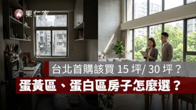 台北首購該買 15 坪還是 30 坪？蛋黃區小宅、蛋白區標準宅怎麼選？