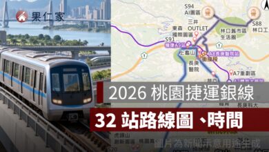 2026 桃園捷運銀線（新桃林線）路線圖：32 站、桃園到林口長庚與通車時間