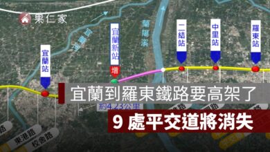 宜蘭到羅東鐵路要高架了！9 處平交道將消失，新宜蘭站可轉高鐵