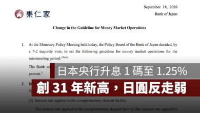 日本央行升息 1 碼至 1.25%！創 31 年新高，日圓為何反而走弱？4 大影響一次看（圖源：擷取自日本銀行新聞稿）